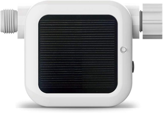 Netro Pixie Smart Hose Faucet Timer, WiFi, Solar Powered, Weather Aware, White, Compatible with Alexa