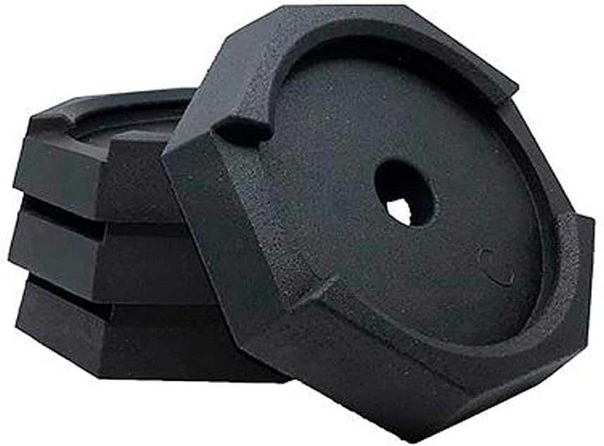 SnapPad HiWay RV Leveling Pads - Permanent Jack Stabilizers for RVs - 8" Round Leveling Jack Pads for HWH Leveling System - Heavy Duty Replacement for Blocks - Made in The USA (4-Pack)