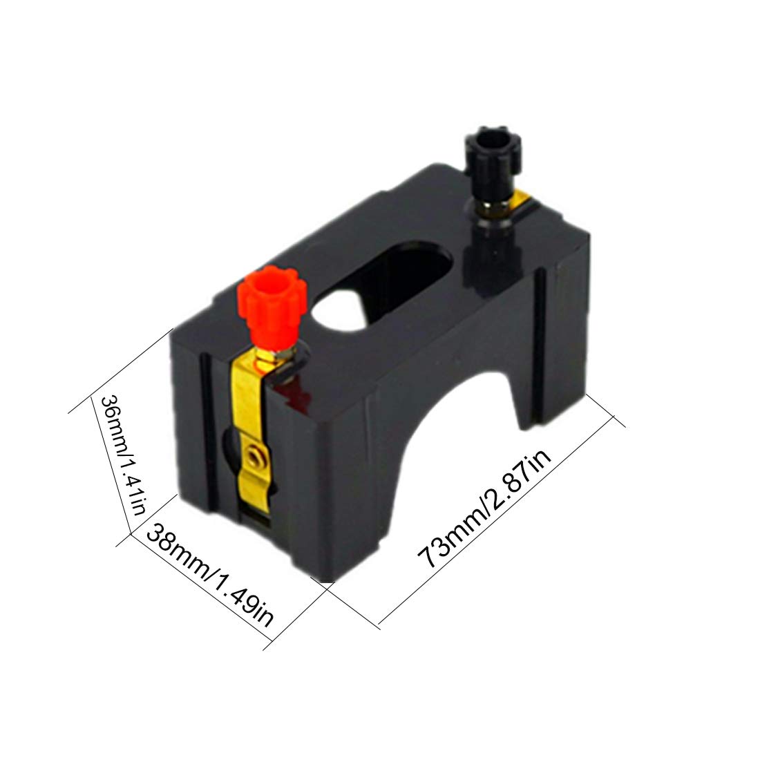 6pcs Series or Parallel D Battery Holder:Used for Physics Laboratory,School Electronic Experimenting,Great for Demos Teaching Basic Principles of Electricity & How a Simple Circuit Works