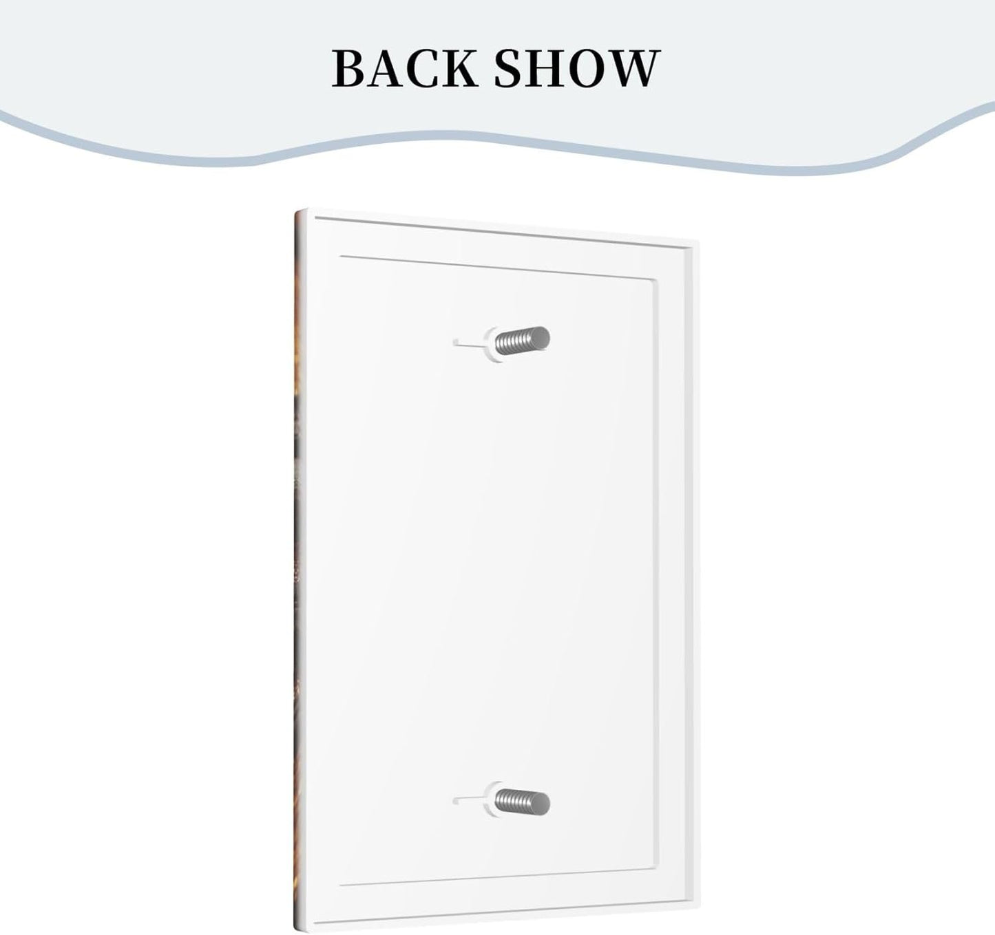 Decorative Light Switch Cover Plate Black Wood Board Gold Dust Coffee Beans 1 Gang No Device Single Blank Outlet Covers Wall Plate Cover Switchplate Electrical Face Plate