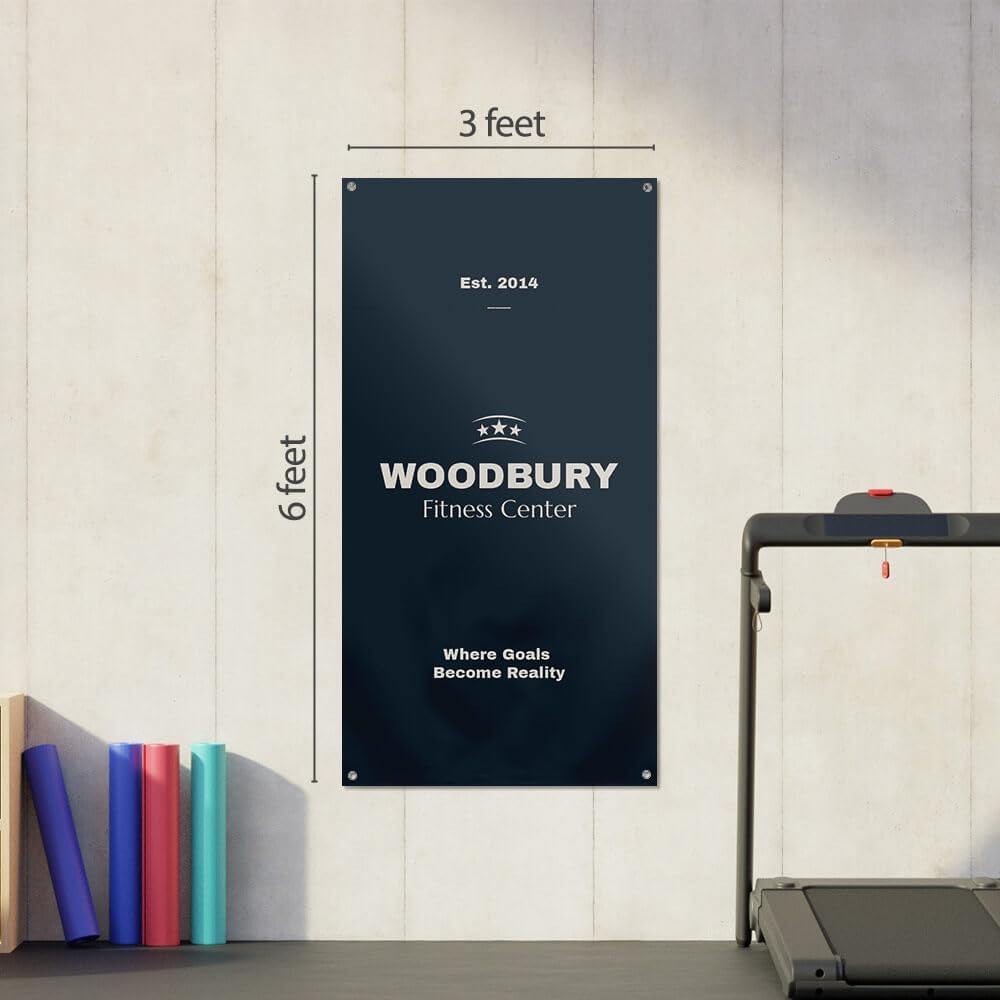 Staples Custom Scrim Vinyl Banner - 36W" x 72L" Quote Banner with 4 Grommets - Durable Outdoor Sign for Events, Promotions, and Business Advertising (Watercolor)