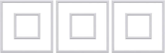 3 PCS Premade Wainscoting Panels Accent Wall Panels for Interior Wall Decor Easy DIY Build and Batten Chair Rail & Picture Frame Door Decor (20 x 20 + 10 x 10in)