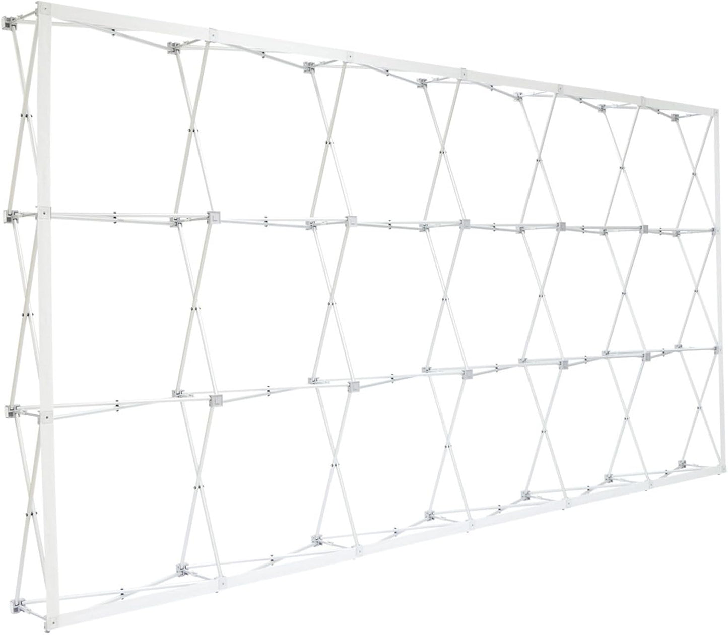 Custom Fabric Pop Up Straight Display, Trade Show Display Backdrop Booth, Hook and Loop Step and Repeat Backdrop for Trade Show Backdrops (Graphic with Frame, 15ftx8ft)