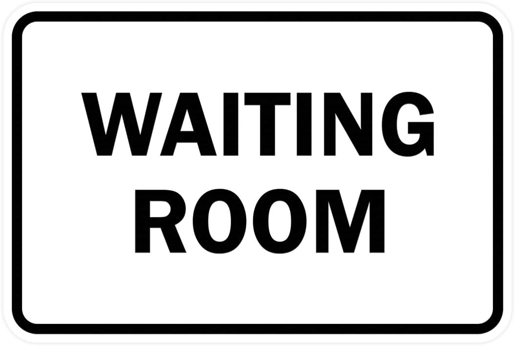 Signs ByLITA Classic Framed Waiting Room (White) - Medium