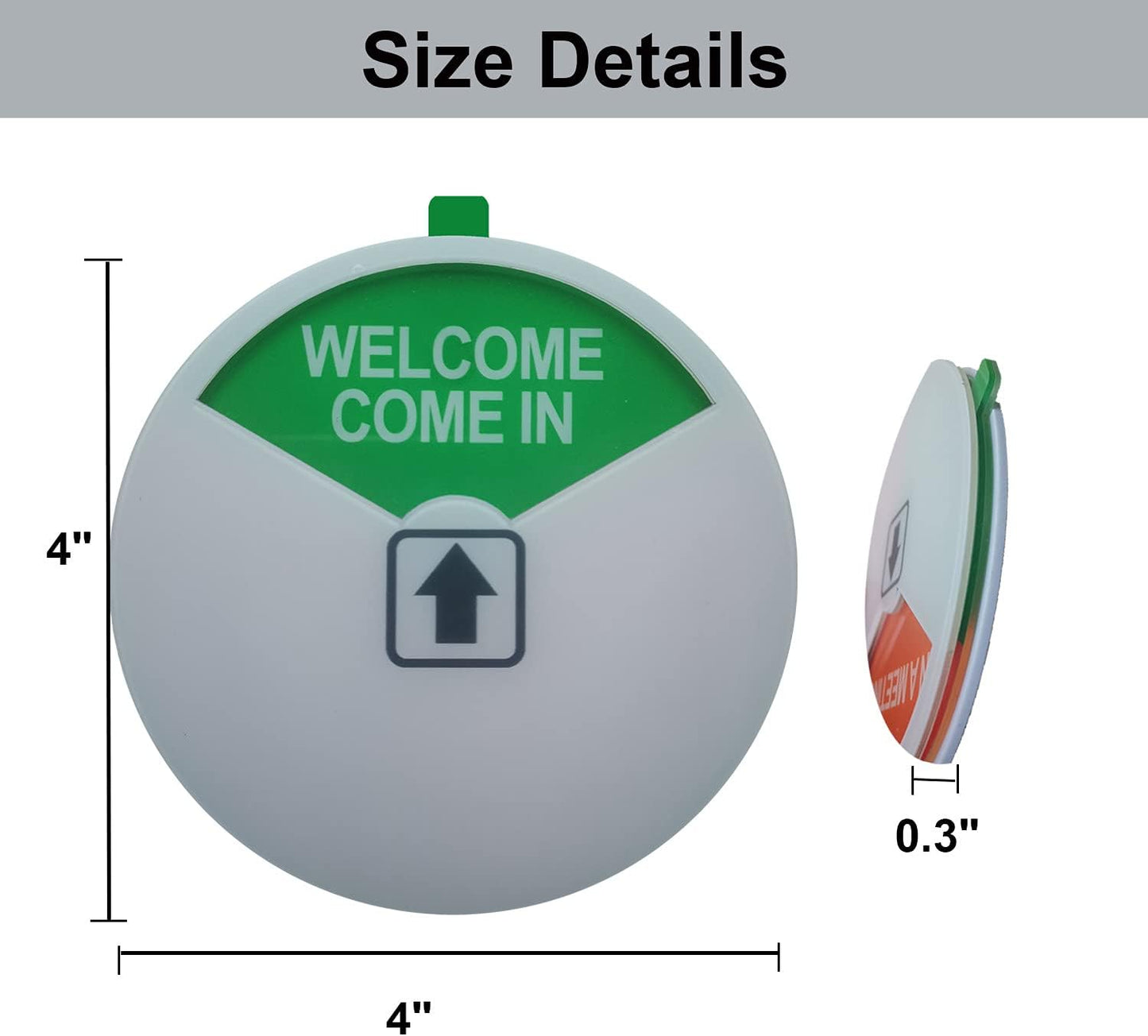 Privacy & Out of Office Signs - Please Come In & In a Meeting Signs Conference Sign (White-2 Pack)