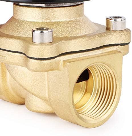 U.S. Solid 3/4" Brass Electric Solenoid Valve 110V AC Normally Closed Water, air, Diesel (20 Packs)