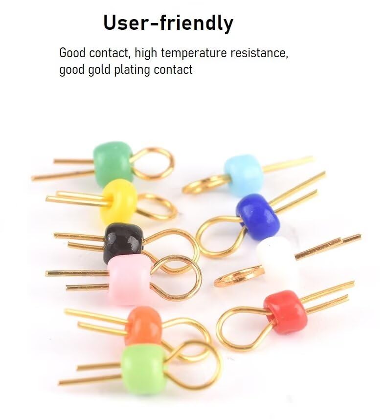 Green PCB Gold-Plated Ceramic Test Points 1000 PCS for Circuit Board Testing
