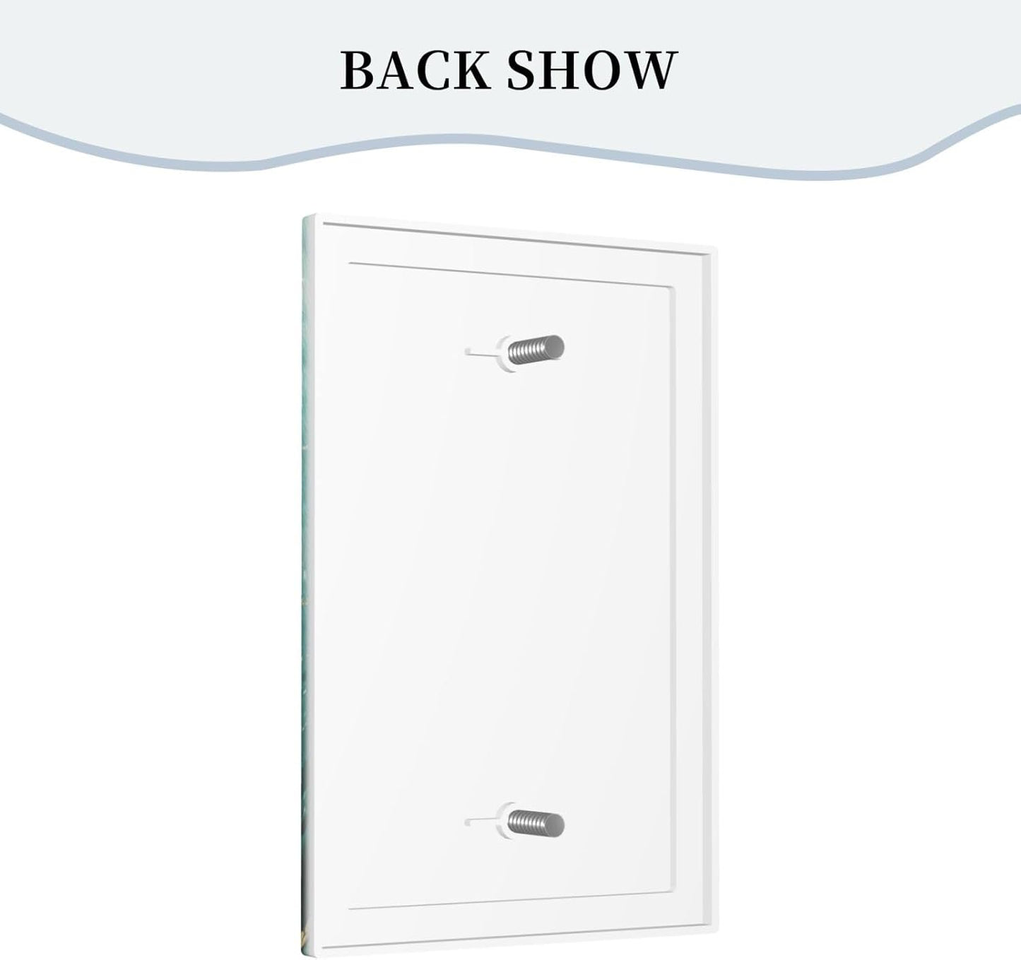 Decorative Light Switch Plate Covers Rustic Green Lucky Four leaf Clover 1 Gang No Device Single Blank Outlet Covers Wall Plate Light Switch Cover Plate for Bedroom Home Decor
