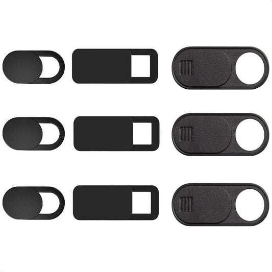 9 Pack(3 Large + 3 Medium + 3 Small) 0.03 inch Ultra Thin Webcam Cover Slide Camera Blocker Protect Your Privacy Security for MacBook Air, Laptop, iPad, iMac, PC, iPhone