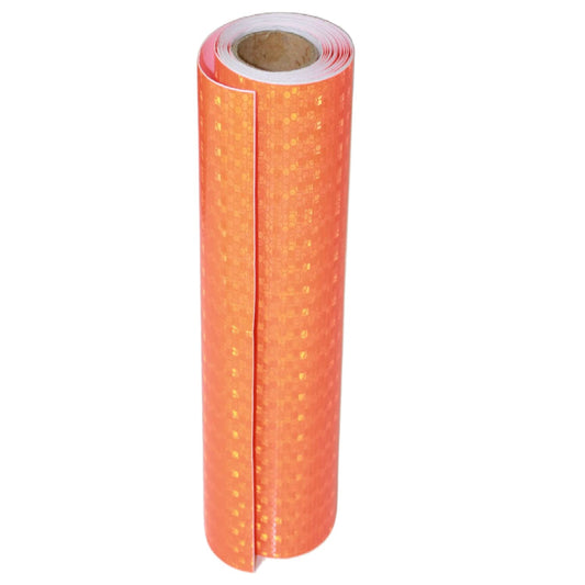 Reflective Tape Orange 10 inch, Outdoor Waterproof High Visibility Warning Industrial Marking Tape, Safety Stickers (11 feet)