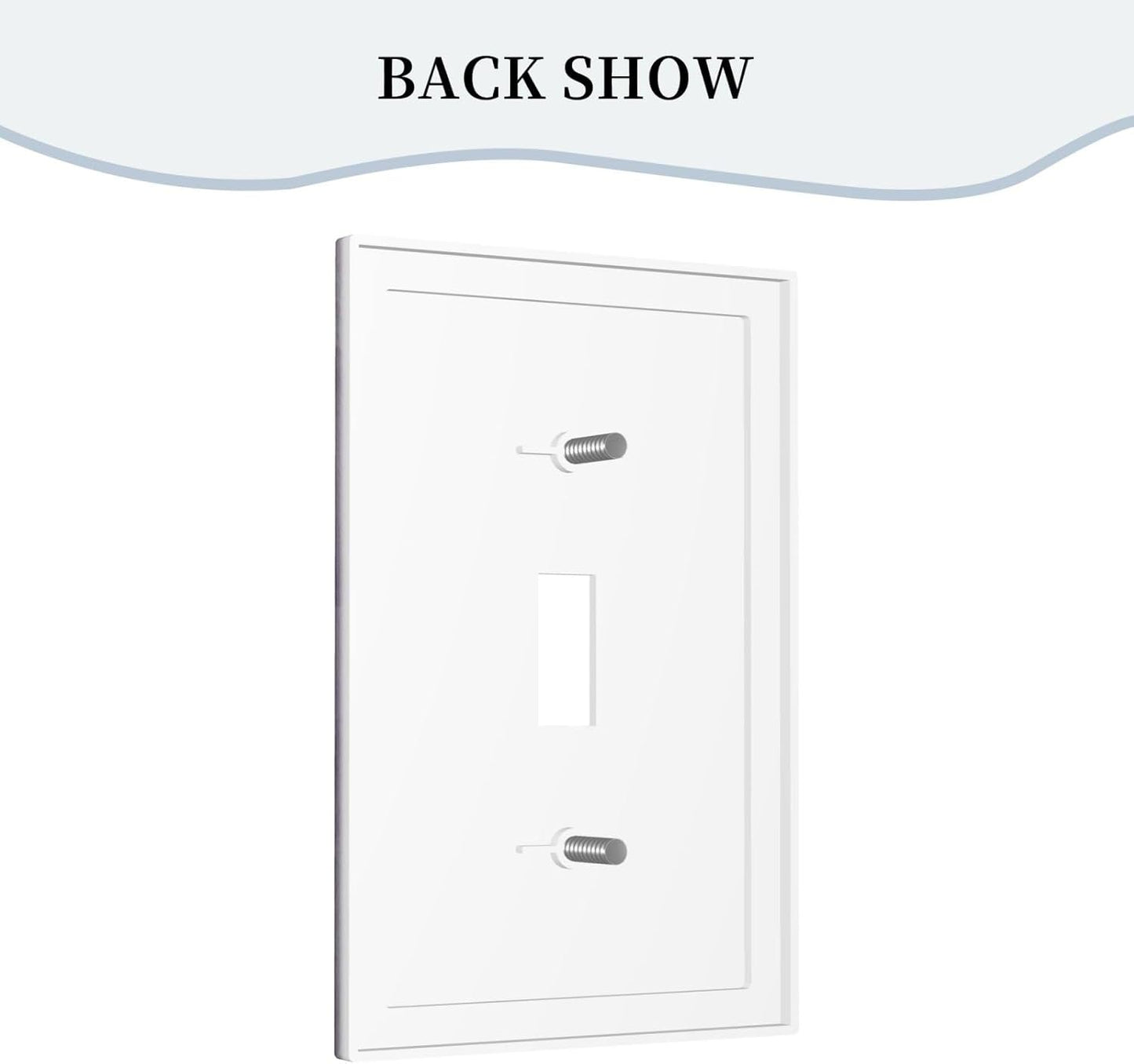 Decorative Light Switch Plate Covers Rustic White Purple Daisy Floral Flower 1 Gang Wall Plate Single Toggle Switch Cover Plate Jumbo Electrical Switchplate Receptacle Faceplate