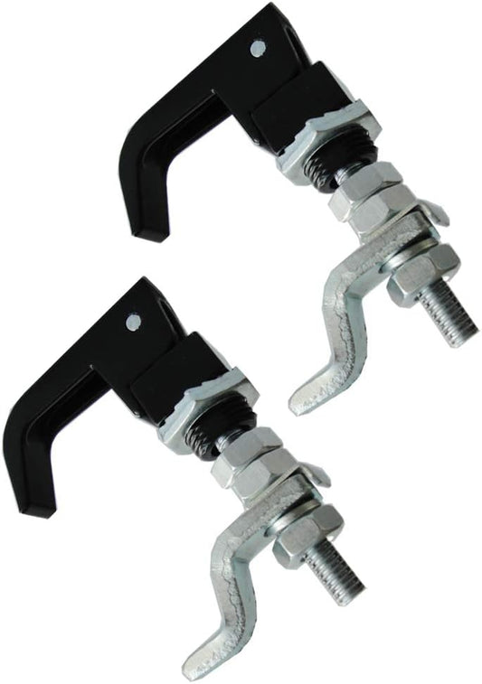 2PCS Black Powder Coated Lift and Turn Compression Latch, Adjustable Grip¡­