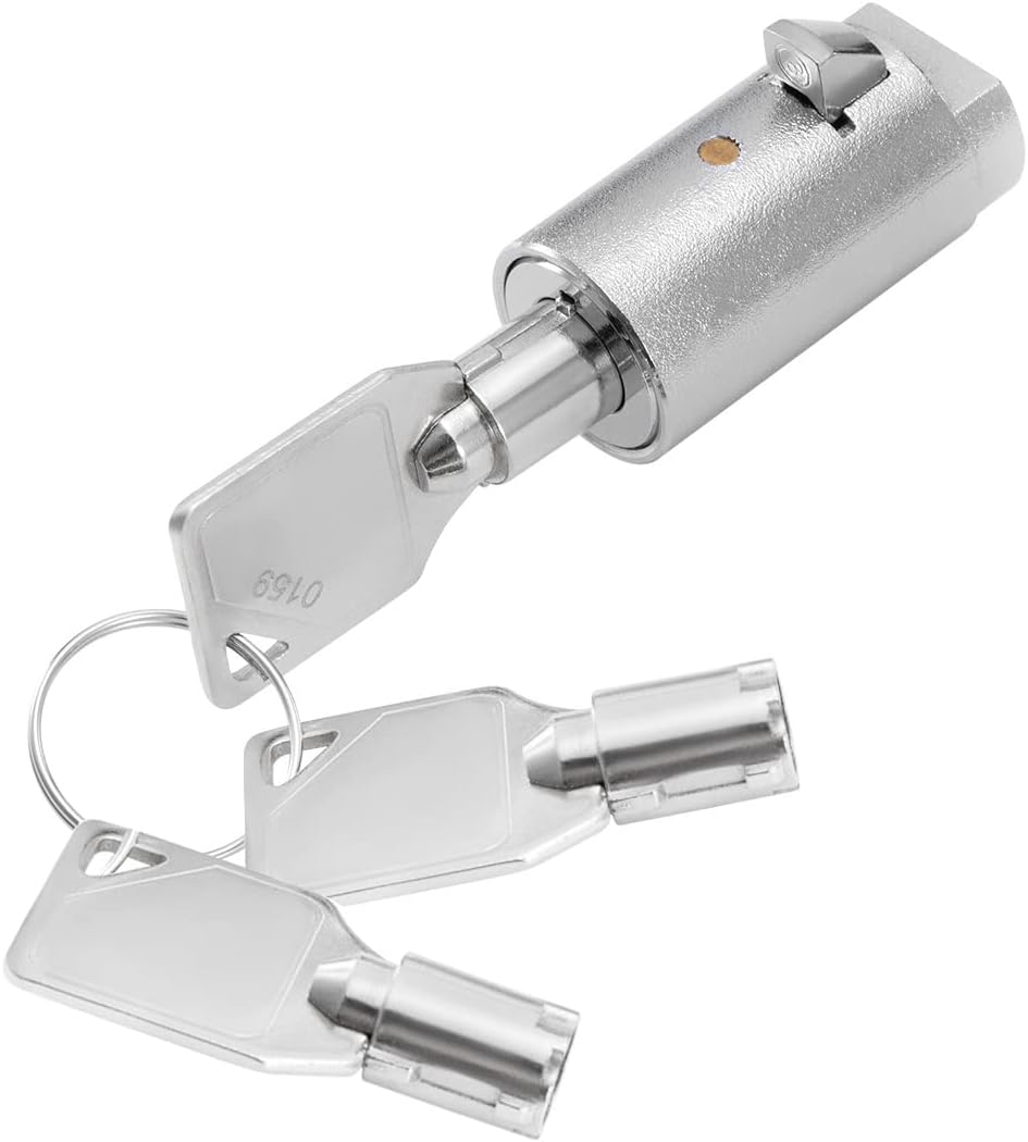 Tubular Key Lock for Vending Machines - Vending Machine Locks Keyed Alike Coke Snack Machine Candy Lock Soda Machine Lock, 3Pcs Keys, Zinc Alloy, Chrome (10 Pack)