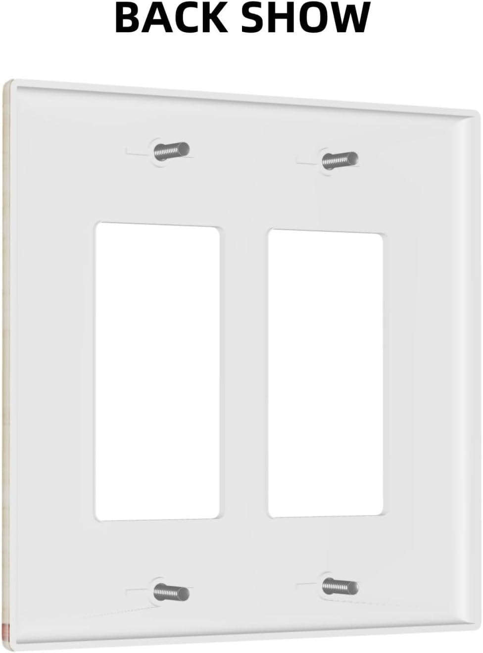 Decorative Outlet Covers Native American African Afro 2 Gang Light Switch Cover Double Rocker Wall Plate Outlet Covers Faceplate for Home Bedroom Decor（2 Pack）
