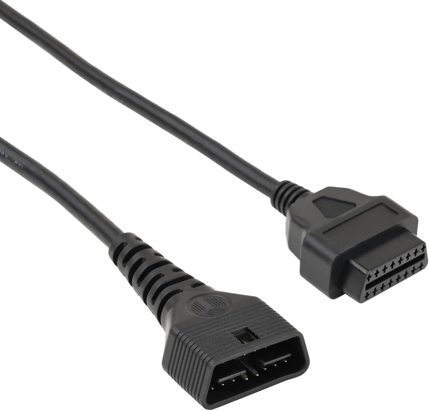 iKKEGOL Full 16 Pin OBD2 OBD II Male to Female Extension Cable Cord Diagnostic Tool Adapter for Auto Car Vehicle Truck 24V All OBD2 Port Plug Connector 24AWG (1M/3.3FT)