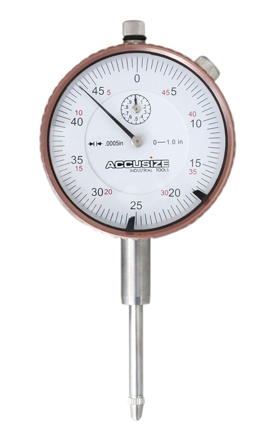 Accusize Industrial Tools 0-1'' by 0.0005'' Dial Indicators, P900-S099
