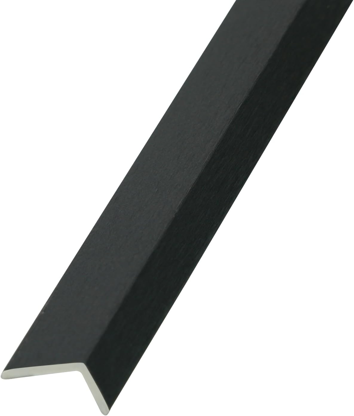 OUZUGIE 8-Pack 57 Inches, WPC Slat Wall Panel Trim,Corner Guard for Low Grille (Metallic Dark Gray)