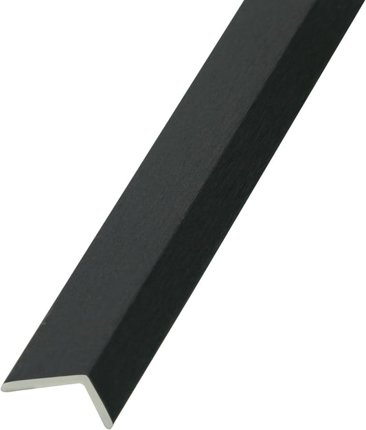 OUZUGIE 8-Pack 57 Inches, WPC Slat Wall Panel Trim,Corner Guard for Low Grille (Metallic Dark Gray)
