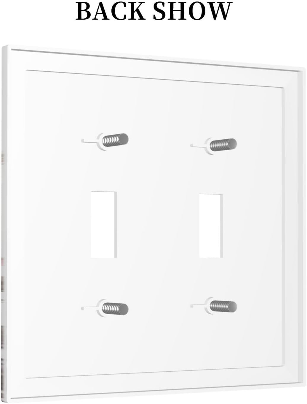 Boho Nursery Wildflower Flora Vintage Flower Decorative Switch Plates 2 Gang Double Toggle Outlet Light Switch Cover Wall Plate Electrical Faceplate for Bedroom Living Room Decor