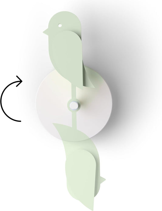 Birdie 2.0 - Design Indoor CO2 Monitor - Air Quality Meter for Home & Office - Promotes Mental & Physical Health - Modern Interior Decor - Reducing Health Risks with Clean Air (Meadow, FullBirdie)