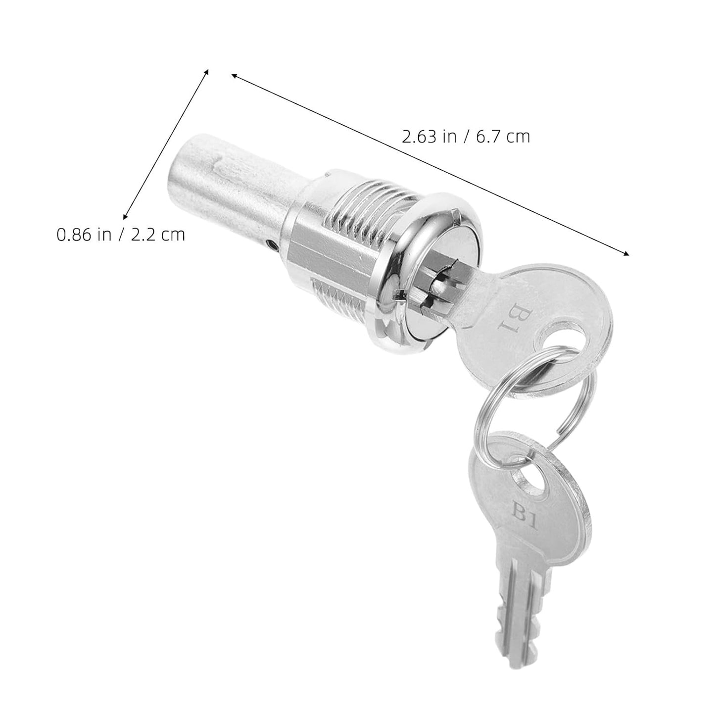 PRETYZOOM 1 Set of Lock and Keys for Game Machine Replacement Vending Machine Lock Assembly Secure Metal Latch for Snack Soda Vendor