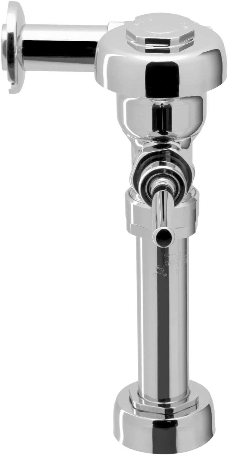 Sloan Regal 111 Exposed Manual Water Closet Flushometer, 1.28 GPF Manual Flush Valve - Single Flush, Fixture Connection Top Spud, Diaphragm Valve, Polished Chrome Finish, 3080050