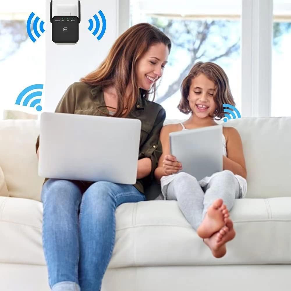 2026 Fastest WiFi Extender Signal Booster Covers 10000 Sq.ft and 80 Devices | 2.4GHz High Speed WiFi Repeater with Ethernet Port - Eliminate Dead Zones with Wireless Internet Booster for Home