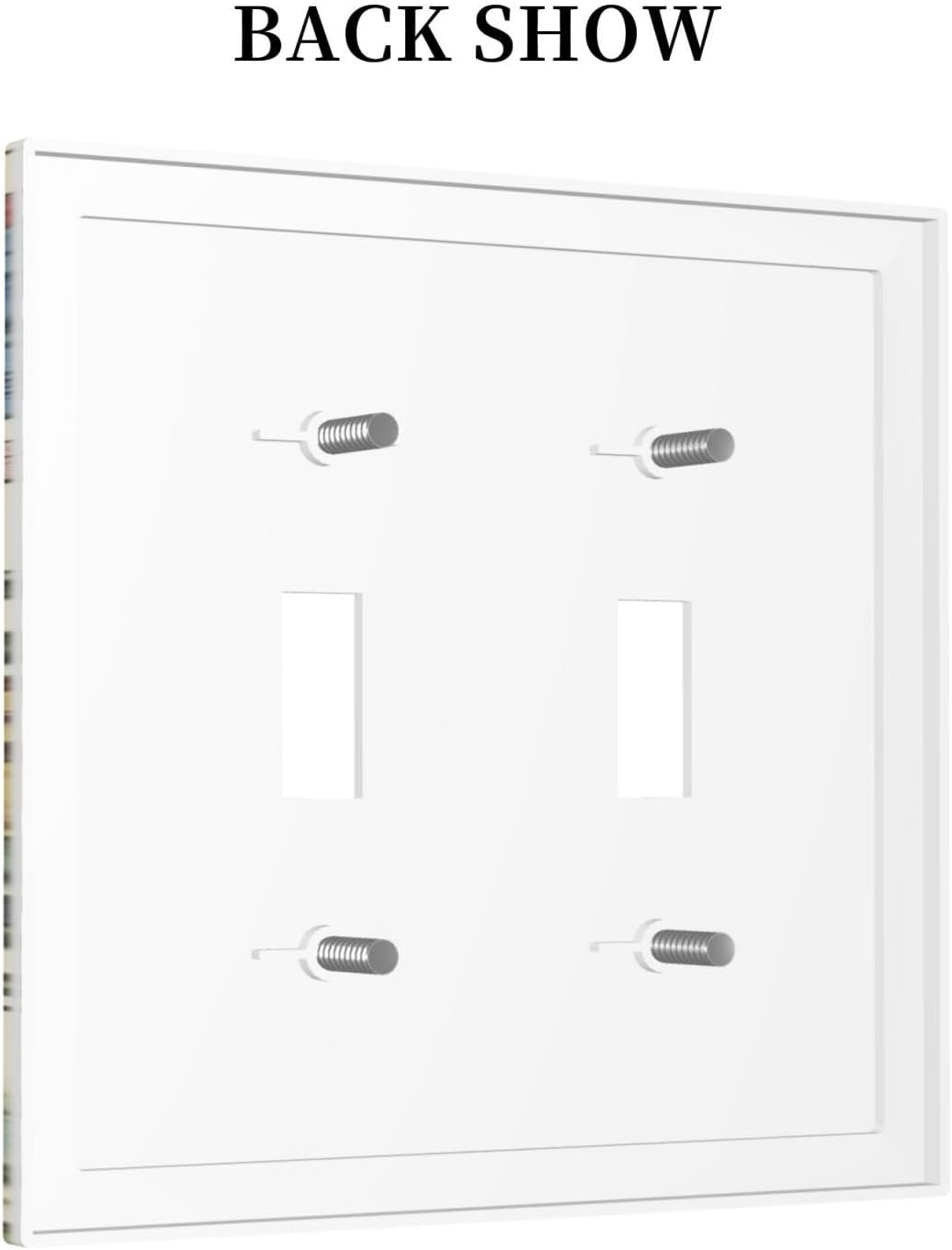 Decorative Switch Plates Boho Red Floral Morris Plant Leaves 2 Gang Double Toggle Outlet Light Switch Cover Wall Plate Electrical Faceplate For Farmhouse Cabin Decor