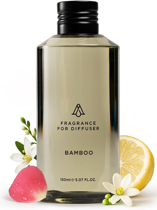 AromaPlan Hotel Scents Bamboo Air 5 Fl Oz (148ml), Home Luxury Aroma & Hotel Fragrance Diffuser Oil- Hotel Diffuser Oil for Aromatherapy- USA Made, Bigger Bottle, Bolder Aroma & Longer Lasting