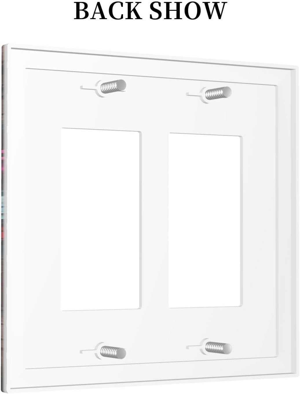 Decorative Outlet Covers Hip Hop Street Graffiti Flame Car 2 Gang Double GFCI Rocker Electrical Wall Panels Light Switch Cover Plate for Bedroom living Room Decor