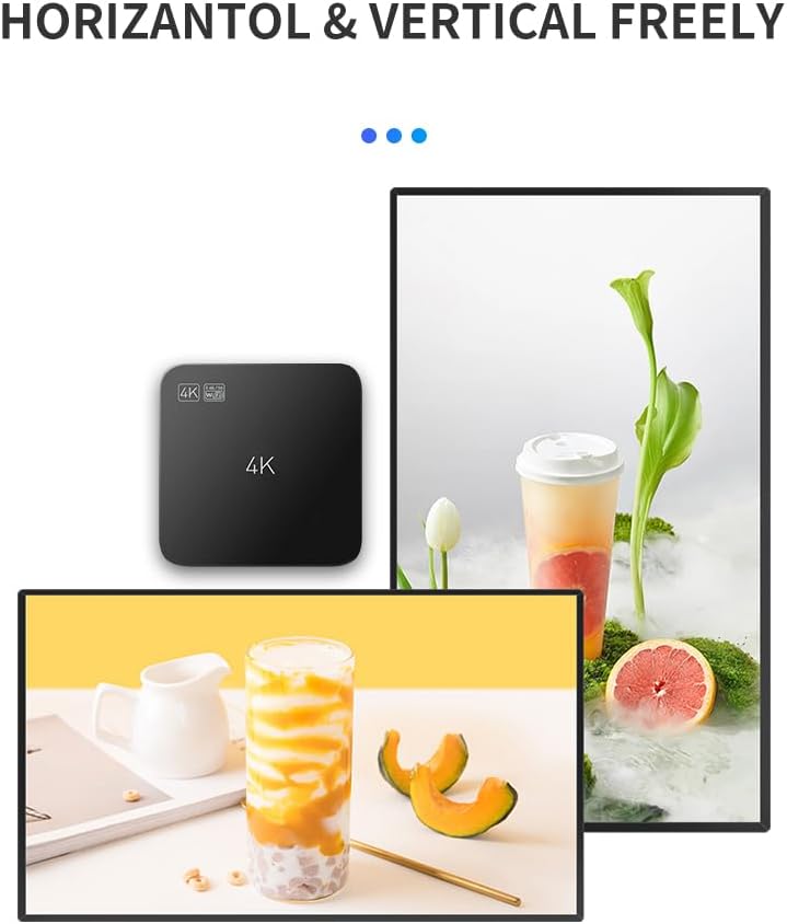 Digital Signage Advertising Display Box Commercial AD Media Player for Restaruant Shopping Mall Marketing Business (YM05/1+8G)