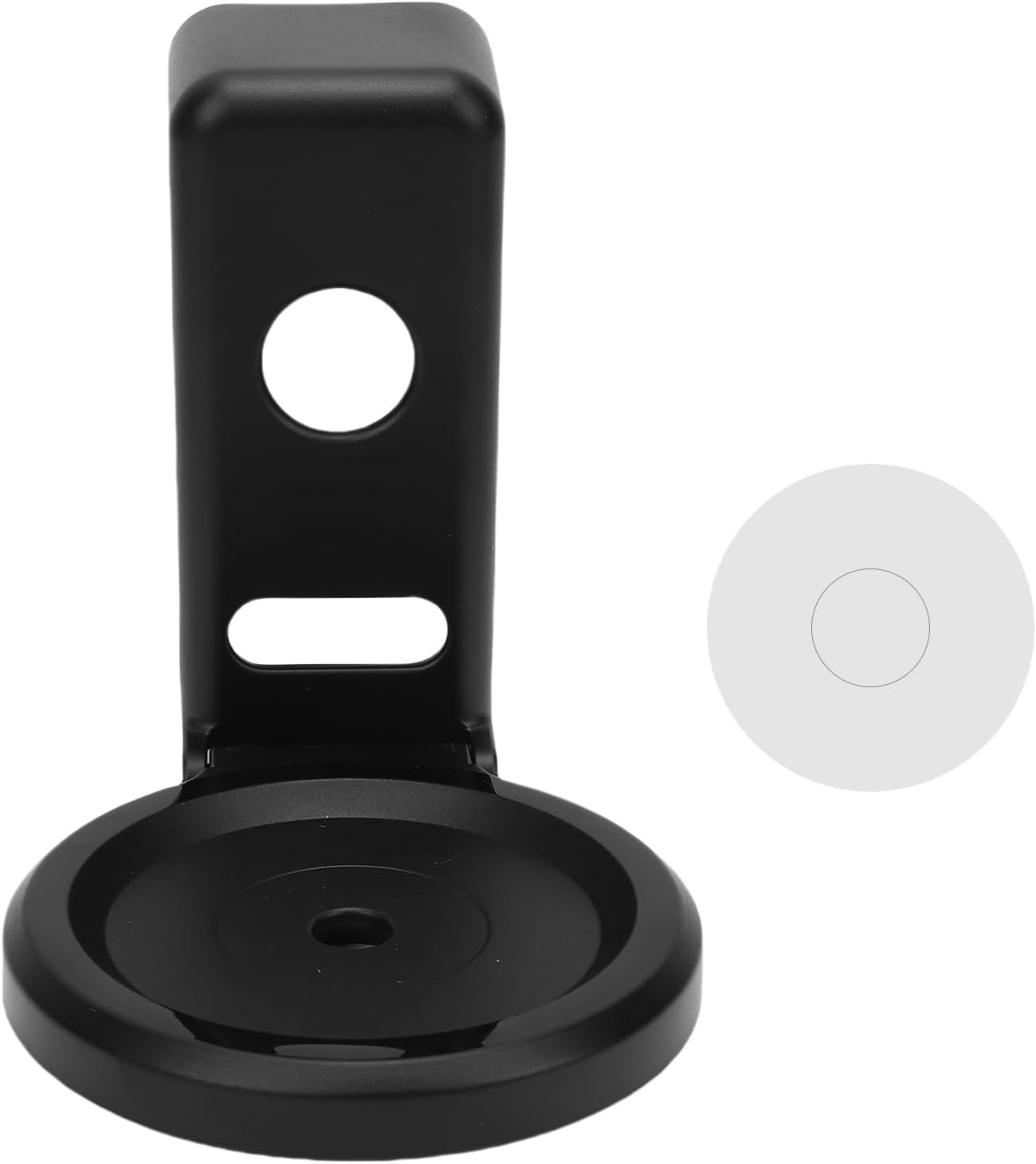 Yosoo Wall Mount Bracket for Dot 4th 5th Gen, Space Saving Speaker Holder Compatible with Smart Home Devices, Adjustable ABS Wall Stand for Living Room or Bedroom Use (Black)
