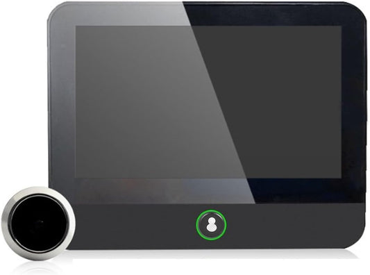 Fockety Digital Door Viewer, 1080P HD Door Peephole Camera with LCD Color Screen, Motion Detection & 120° Wide Angle, Video Peephole Door Camera Built in Rechargable Battery for