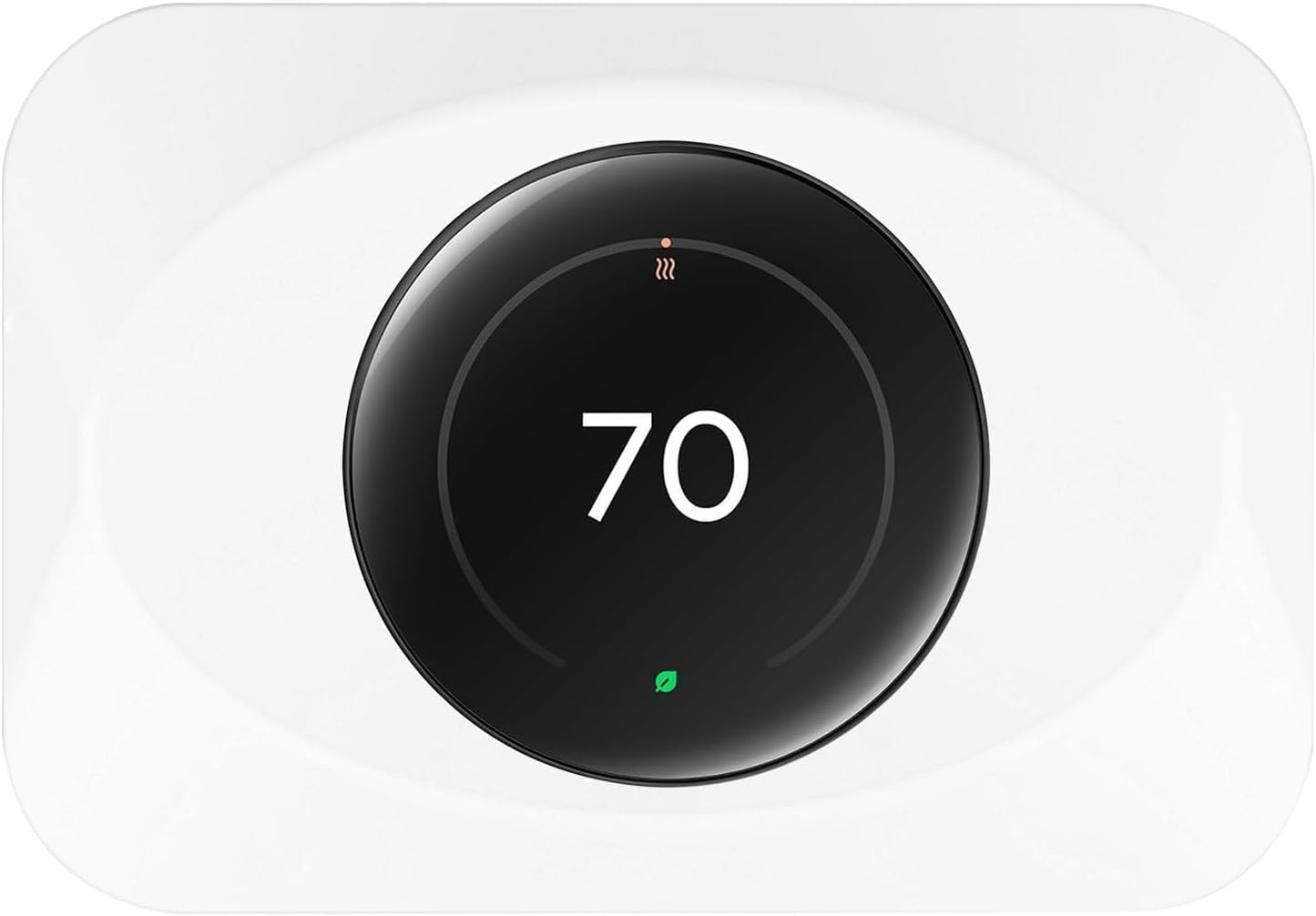 Nest Thermostat Wall Plate Cover Replacement Compatible with Google Nest Learning Thermostat (4th Gen), Practical Nest Learning Thermostat 4 Trim Kit, Snap fit Design (White, 1 Pack)