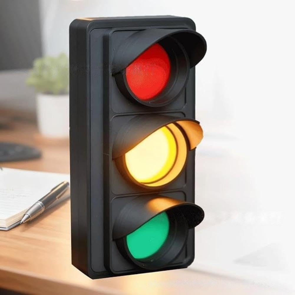 Social Signal Light, USB Powered Traffic Light for Office Desk - Red/Yellow/Green Mood & Status Indicator for Home Office, Privacy No Disturb Lights for Focus, Meetings, Remote Work