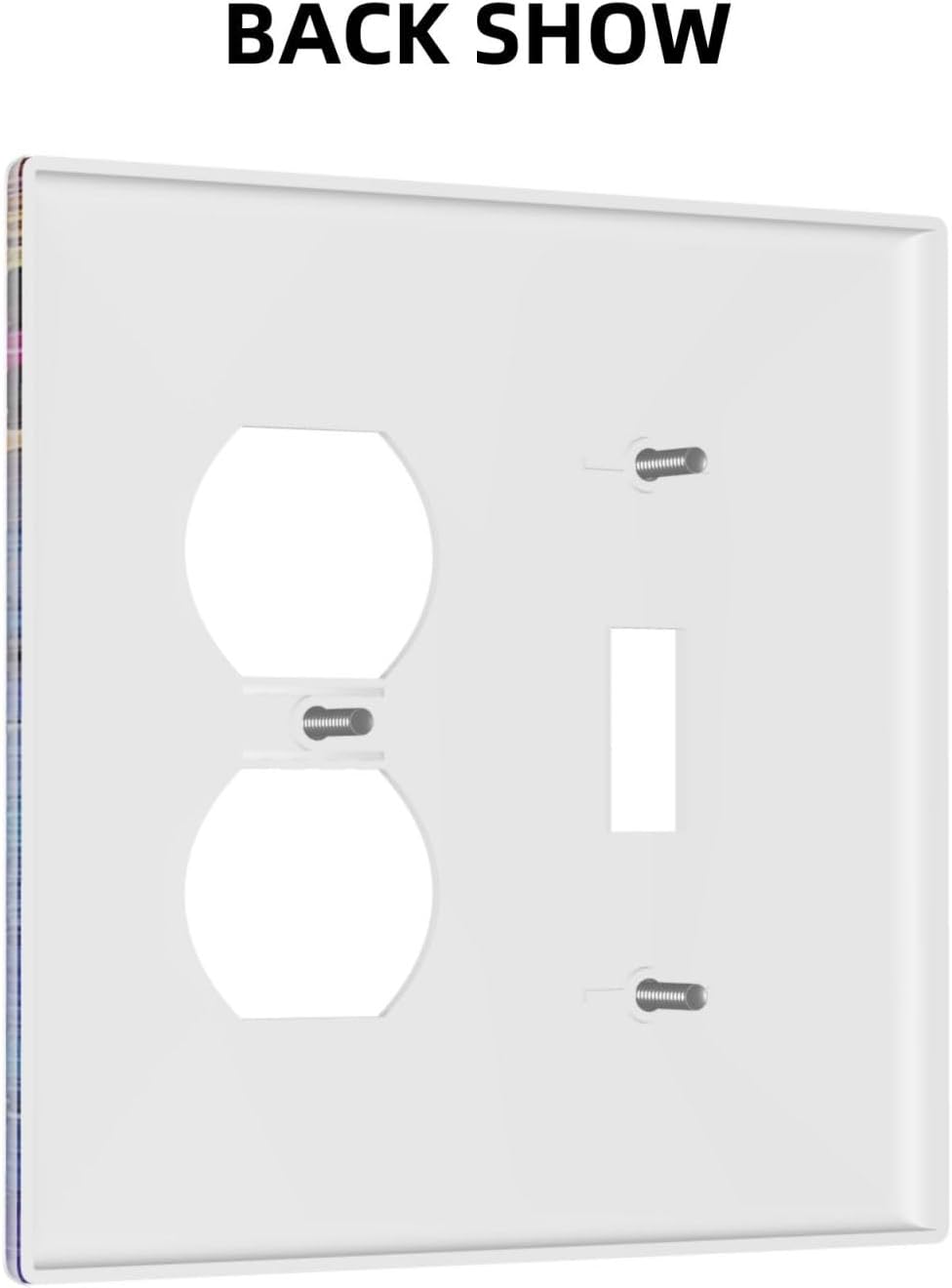 Colorful Country Flower Wildflower Floral Wallplates 1 Toggle 1 Duplex Switch Plate Electrical Gfci Faceplate Decorative Light Switch Covers For Bed Room Living Room Decor