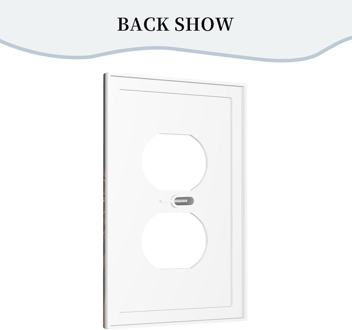 Decorative Outlet Covers Retro Coffee Maker Beans Cup 1 Gang Duplex Light Switch Cover Plate Wall Plates for Electrical Outlets Switchplate Faceplate for Kirchen Decor