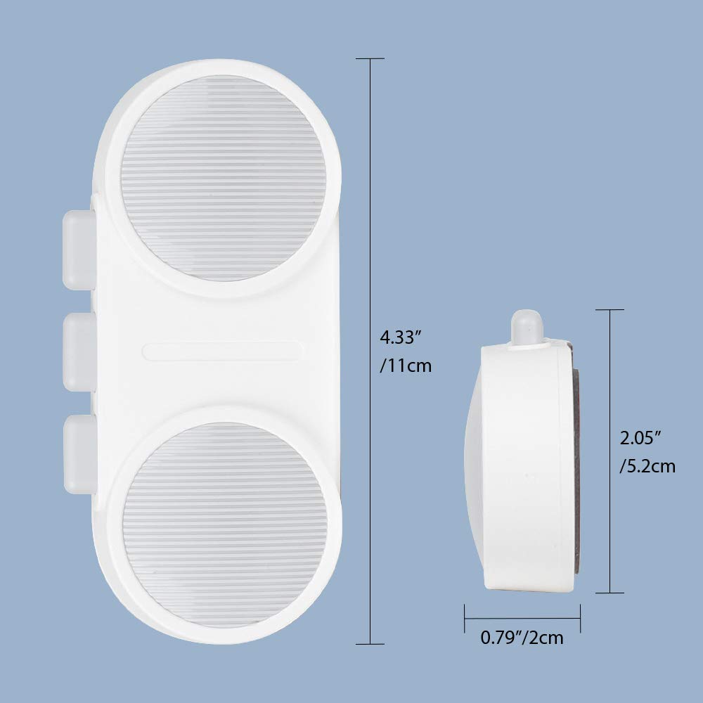 EUDEMON Baby Safety French Fridge Door Lock Freezer Refrigerator Lock Cabinet Cupboard Lock for Childproof & Pet Proofing Easy to Install no Tools Need or Drill (1 Pack,White)