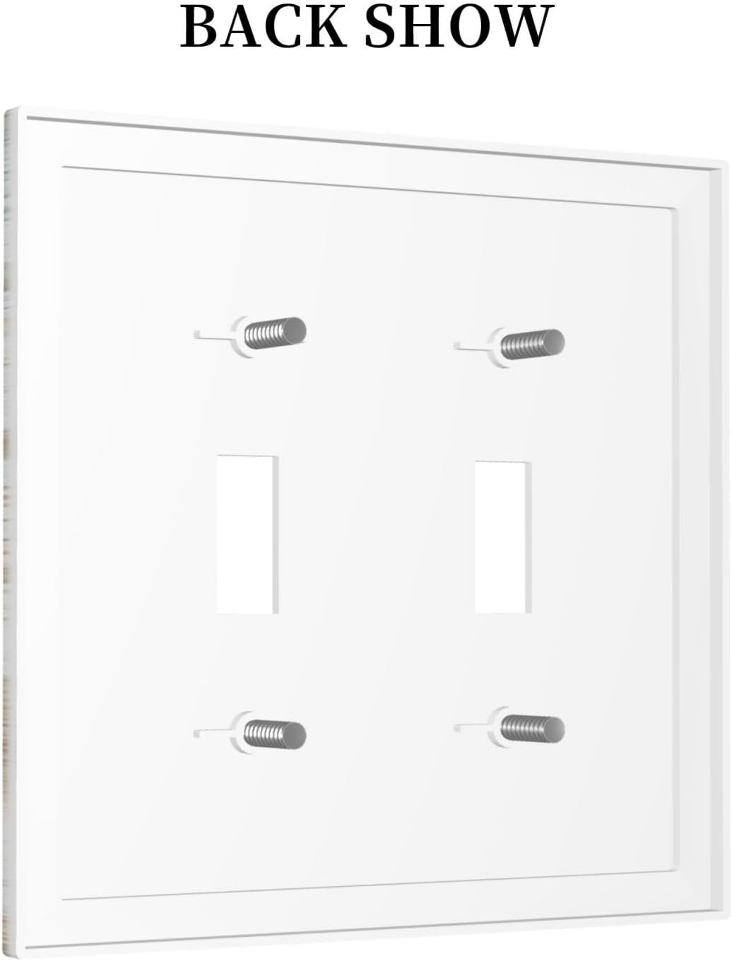 Decorative Switch Plates Nautical Green Sea Turtles Beach Blue Ocean 2 Gang Double Toggle Outlet Light Switch Cover Wall Plate Electrical Faceplate For Bathroom Kids Room Decor