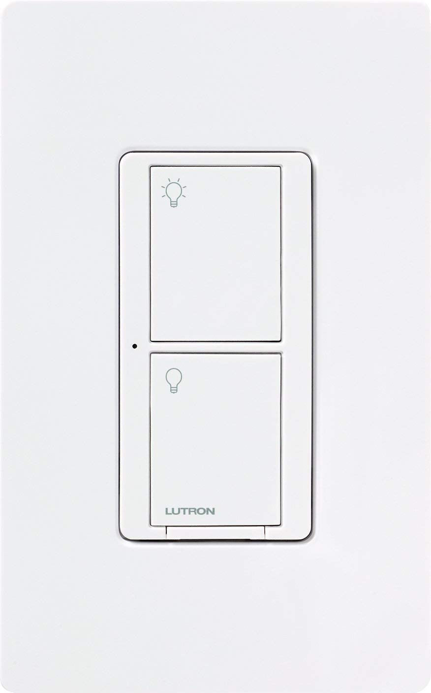 Lutron Caseta Original Smart Light Switch (Lutron Smart Hub Required), for Home, LED Lights, and Fans, 6 Amp, Single-Pole/3-Way, Neutral Required, PD-6ANS-WH, White (8-Pack)