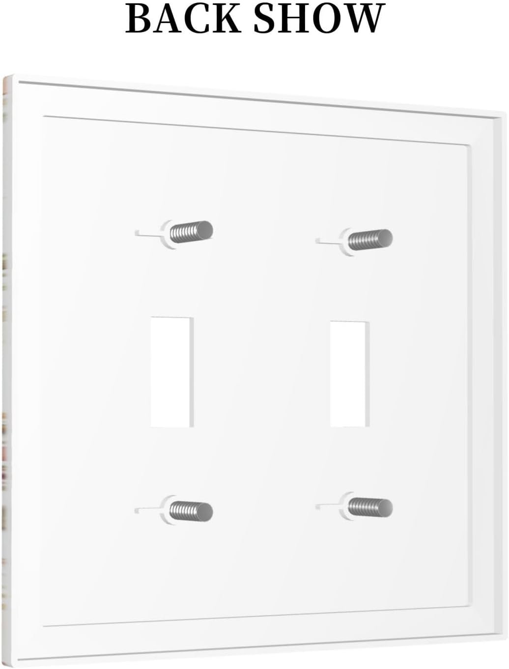 Decorative Switch Plates Butterfly Floral Boho Multicolor Flower Leave 2 Gang Double Toggle Outlet Light Switch Cover Wall Plate Electrical Faceplate for Bed Room living Room Decor