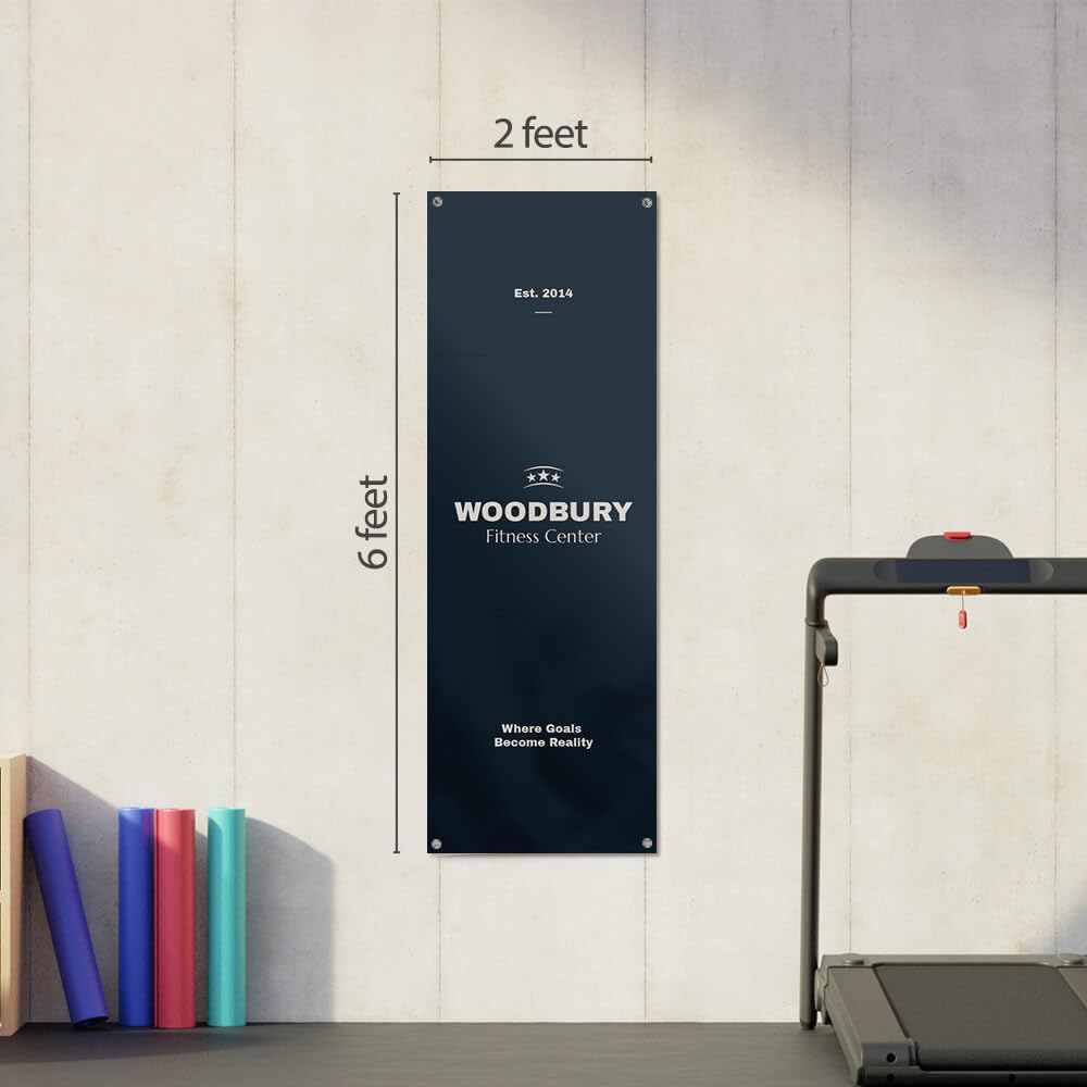 Staples Custom Scrim Vinyl Banner - 24W" x 72L" Quote Banner with 4 Grommets - Durable Outdoor Sign for Events, Promotions, and Business Advertising (Floral Swirl)