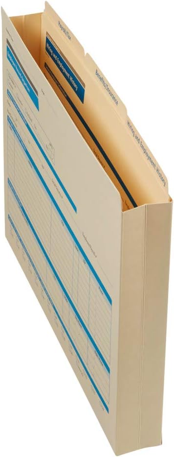 ComplyRight Employee Record Organizer 3-Folder Set | 12” x 9.5” x 1.25” | HR and Employee Management | 25-Set