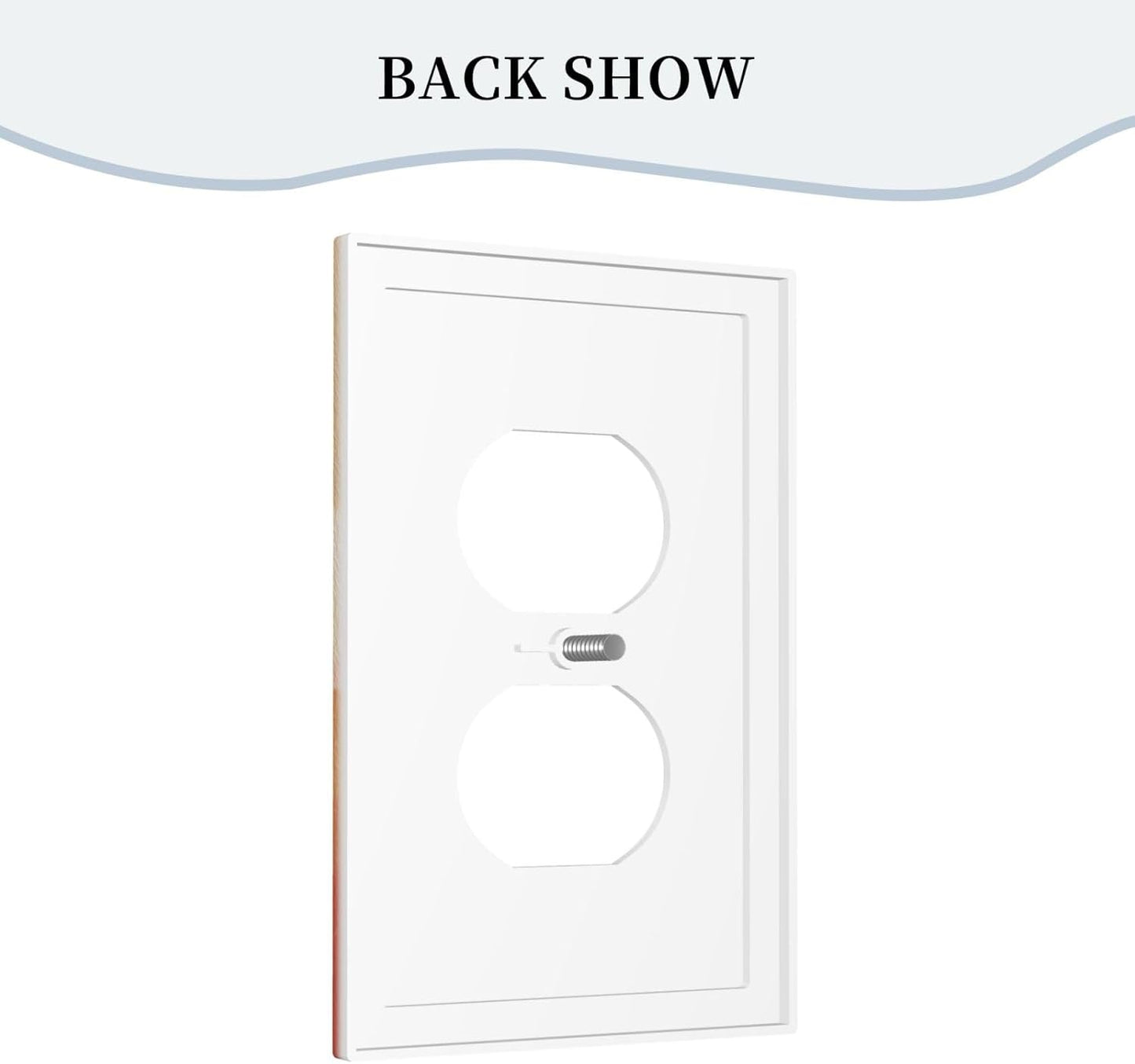 Decorative Outlet Covers Minimalist Black Women Bohemia Sun 1 Gang Duplex Light Switch Cover Plate Unique Wall Plate Electrical Switch Plate Covers for Bedroom Home Decor