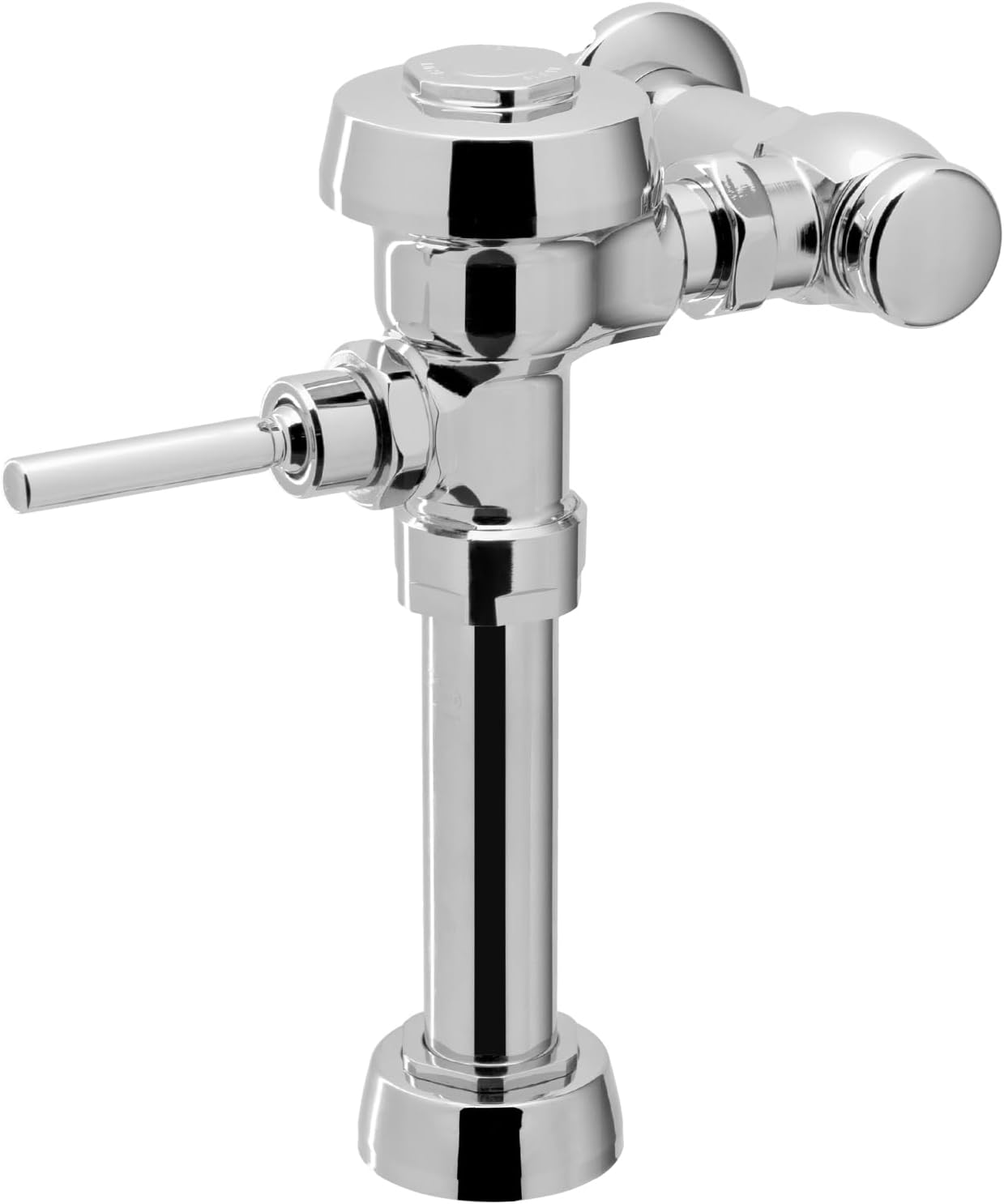 Sloan Royal 110 Exposed Manual Water Closet Flushometer, 3.5 GPF Manual Flush Valve - Single Flush Non-Hold-Open Handle, Fixture Connection Top Spud, Polished Chrome Finish, 3010100