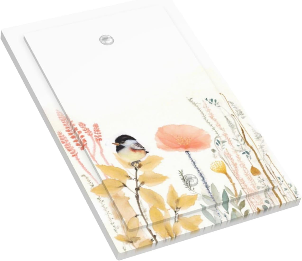 Light Switch Cover Plate Colorful Floral Watercolour Cuddly Bird 1 Gang No Device Blank Electrical Wall Plates Faceplate Decorative Switch Plate For Bed Room Living Room Decor
