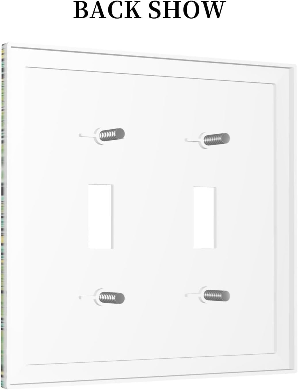 Decorative Switch Plates William Morris Vintage Floral Yellow Flowers Green Leaf 2 Gang Double Toggle Outlet Light Switch Cover Wall Plate Electrical Faceplate for Bedroom living Room Decor