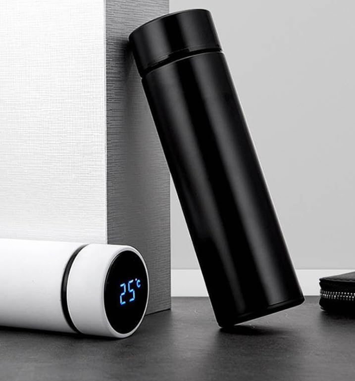 Smart LED Temperature Display Insulated Water Bottle, Stainless Steel Vacuum Flask
