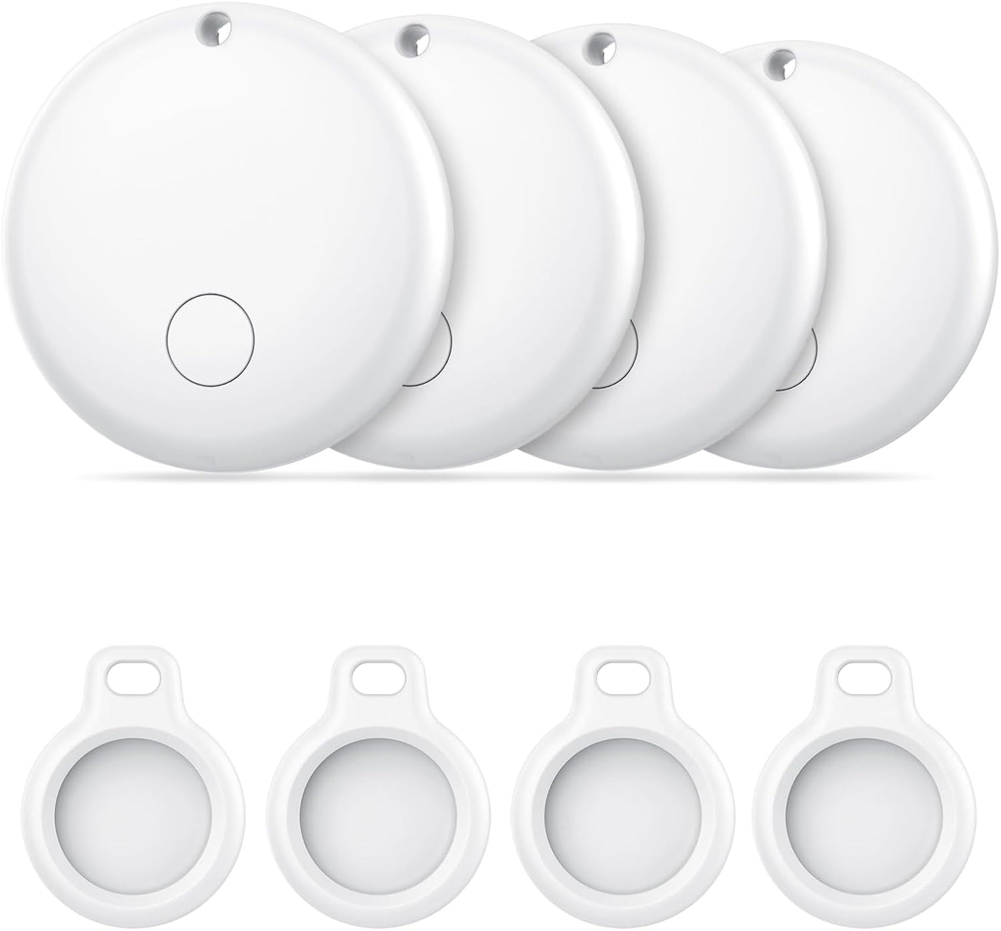 Android Air Tracker 4 Pack, Bluetooth Tracker Tags, Work with Google Find My Device App (Android Only), Smart Tags for Luggage, Wallet, Vehicles, Keys (Not for iOS)