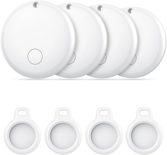 Android Air Tracker 4 Pack, Bluetooth Tracker Tags, Work with Google Find My Device App (Android Only), Smart Tags for Luggage, Wallet, Vehicles, Keys (Not for iOS)